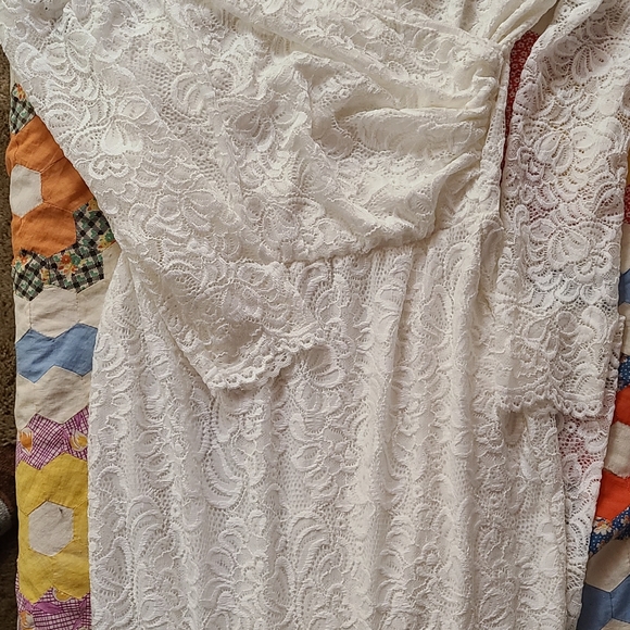 Blush brand stretch lace wedding dress - Picture 6 of 7